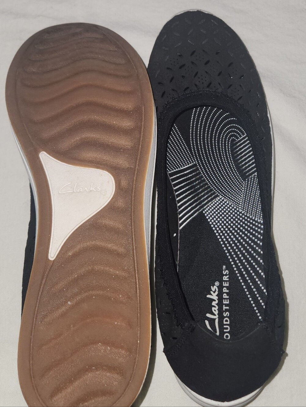 Clarks Women's Black Cloudsteppers Slip-On Comfort Shoes Size 8.5 - Picture 8 of 9